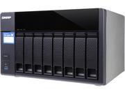 QNAP TS 831X High performance 8 bay NAS with Built in 2 x 10GbE SFP Network Hardware Encryption Quad Core 1.7 GHz 8 GB RAM 2 x 1GbE