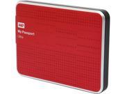 WD 1TB My Passport Ultra Portable Hard Drive USB 3.0 Model WDBZFP0010BRD NESN Red