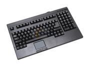 SolidTek KB 730BU Black USB Wired Mini Keyboard with TouchPad