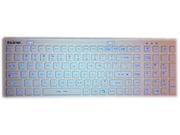 SolidTek KB IKB106BL White USB Wired Waterproof Backlit Keyboard