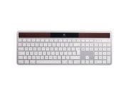 Logitech K750 2.4GHz Wireless Solar Powered Keyboard for Mac White