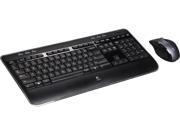 Logitech MK620 USB RF Wireless Standard Black Keyboard K520 Mouse M705 920 006512X Recertified