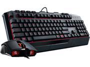 Devastator II LED Gaming Keyboard and Mouse Combo Bundle with Red LED Edition by Cooler Master