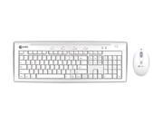 macally IKEY5COMBO Ice white Wired Keyboard Game Mouse Combo