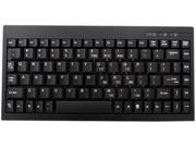 Adesso ACK 595PB Mini PS 2 Keyboard Black