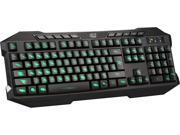 Adesso AKB 135EB EasyTouch 3 RGB colors illuminated Gaming USB keyboard with multimedia hot keys illmuinated control key spill resistant