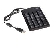Targus PAUK10U Black Wired Numeric Keypad with USB Hub