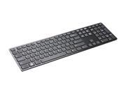 i rocks KR 6402 BK Black Wired Aluminum X Slim Keyboard for PC