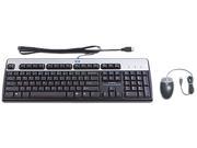 HP 631341 B21 Black Wired USB BFR PVC US Keyboard Mouse Kit
