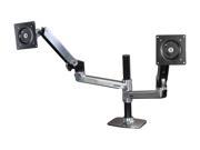 Ergotron 45 248 026 LX Dual Stacking Arm Mounting Kit Extends LCDs or laptop up to 25