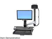 Ergotron 45 272 026 StyleView Sit Stand Combo System with Worksurface