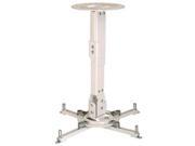 Peerless AV PPA W Universal Ceiling Projector Mount with Adjustable Extension White