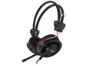 SYBA CL AUD63019 Circumaural Stereo Headset Comfortably Holds in Place Modern Style Red Ring Design