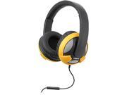 SYBA Oblanc U.F.O. Circumaural Headphones with Invisible In line Microphone YELLOW