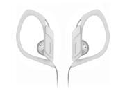 Water Resistant Sports Clip Earbud Headphones RP HS34 W White