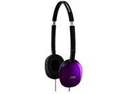 JVC HA S160V Supra aural FLATS Lightweight Headband Headphones Violet