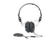 MANHATTAN Black Silver 178044 Circumaural Elite Stereo Headphone Headset