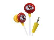IHIP Red Yellow NFF10200KCC Kansas City Chiefs Mini Ear Buds Red Yellow
