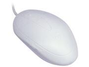 SEAL SHIELD White Wired Optical Mouse