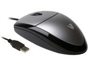 V7 Full size USB Optical Mouse MV3000010 5NC Silver Black Wired Optical Mouse