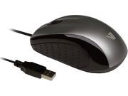 V7 Mid Size USB Optical Mice MV3010010 SIL 5NB Silver Wired Optical Mouse