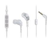 SCOSCHE White HP255M Earbud Noise Isolation with tapLINE III Remote Mic