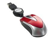 Verbatim 97255 Red Wired Optical Travel Mouse