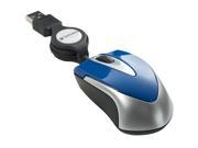 Verbatim 97249 Blue Wired Optical Travel Mouse