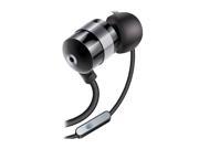 Accessory Power GOgroove audiOHM HF Black 3.5mm Earbud Headset w Hands Free Microphone GG AUDIOHMHF BLK