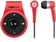 NoiseHush Red NS560 11979 Clip On Bluetooth Stereo Headset
