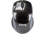 iHome IH M186OC RF Wireless Optical Mini Notebook Mouse Carbon Fiber