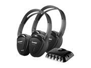 POWER ACOUSTIK HP 22IRT Circumaural 2 Swivel Ear Pad Single Channel IR Wireless Headphones with Transmitter