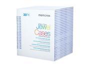 Memorex 01931 30 pack Clear Slim CD Jewel Case