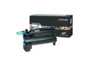 Lexmark X792X1CG Extra High Yield Return Program Toner Cartridge - Cyan Lexmark X792X1CG Extra High Yield Return Program Toner Cartridge - Cyan