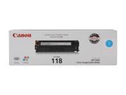 Canon 118 2661B001 Toner Cartridge 2 900 Page Yield; Cyan