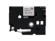 Tze Standard Adhesive Laminated Labeling Tape 1 w Black On White