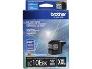 Brother LC10EBK XXL LC10EBK Super High Yield Ink Cartridge 2400 Page Yield ; Black