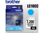 Brother LC10EC XXL LC10EC Super High Yield Ink Cartridge 1200 Page Yield ; Cyan