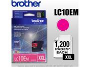 Brother LC10EM XXL LC10EM Super High Yield Ink Cartridge 1200 Page Yield ; Magenta
