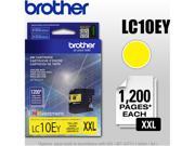 Brother LC10EY XXL LC10EY Super High Yield Ink Cartridge 1200 Page Yield ; Yellow