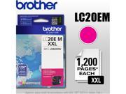 Brother LC20E M XXL LC20EM Super High Yield Ink Cartridge 1200 Page Yield ; Magenta