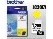 Brother Genuine LC20EY INKvestment Super High Yield Yellow Ink Cartridge - Inkjet - Super High Yield - 1200 Pages - Yellow - 1 Each Brother Genuine LC20EY INKvestment Super High Yield Yellow Ink Cartridge - Inkjet - Super High Yield - 1200 Pages - Yellow - 1 Each