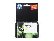HP 920XL High Yield Ink Cartridge; Yellow CD974AN
