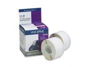 Seiko VHS SLP VSLSpine Label 5.81 Width x 0.75 Length 75 RollBox White