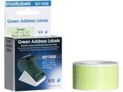 Seiko Address Label SLP 1GLB 3.5 Width x 1.12 Length 130 RollBox Green