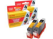 KODAK Remanufactured Ink Cartridge Combo Pack Compatible With Canon CLI 226BK 4530B007 High Yield 2 Black Cartridges 226