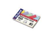 Oxford 35810 Ruled Index Cards 5 x 8 Blue Violet Canary Green Cherry 100 Pack