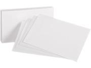 Oxford 40 Unruled Index Cards 4 x 6 White 100 Pack