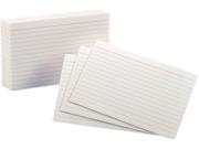Oxford 41 Ruled Index Cards 4 x 6 White 100 Pack