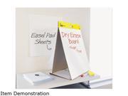 Post it Easel Pads 563 DE Dry Erase Tabletop Easel Pad 20 x 23 White 20 Sheets Pad